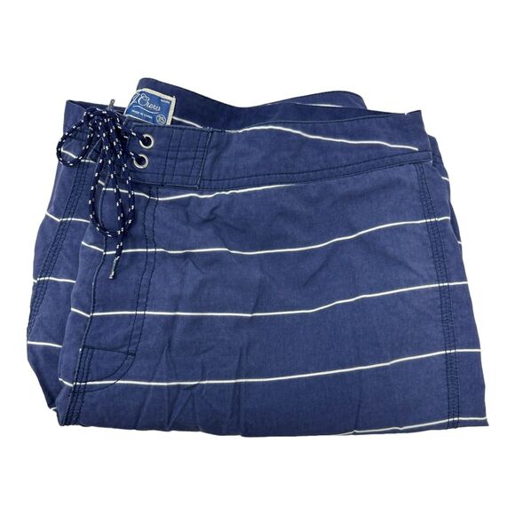 J. Crew Swim Trunks Men's 35 Blue Drawstring Lined Pool Board Short Beachwear‎ - Picture 1 of 5